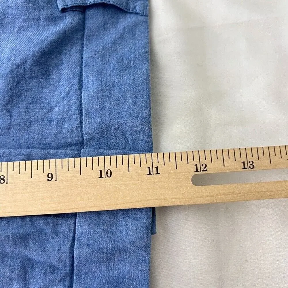 J Crew Men's Tapered Pants Blue Size 36 x 32 Cotton
